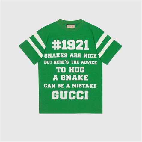 gucci hug a snake|Where does this quote on Gucci T shirt come from: .